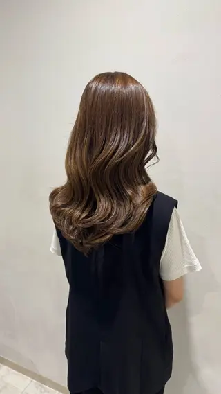 セミロング 巻田匠海 透明感韓国ヘアのヘアスタイル
