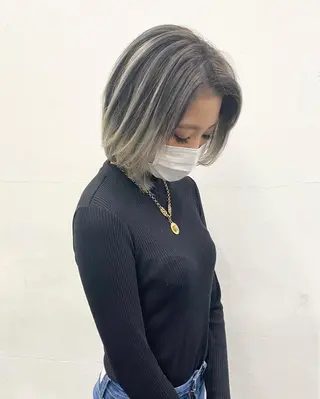 ショート カラー パーマ ヘアアレンジ メンズ ブリーチ　ハイトーン 特化🌈フジタハルキのヘアスタイル