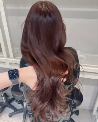 ロング 恵比寿韓国レイヤー× 艶透明感カラー大場のヘアスタイル