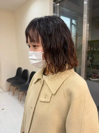 パーマ 山下 莉歩のヘアスタイル