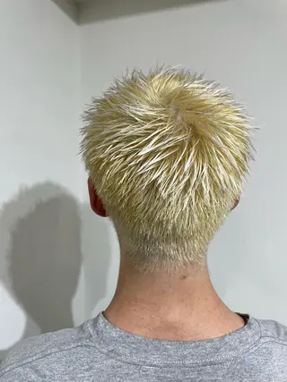 カラー メンズ 🐬脱白髪染めカラー 清水大世🐬のヘアスタイル
