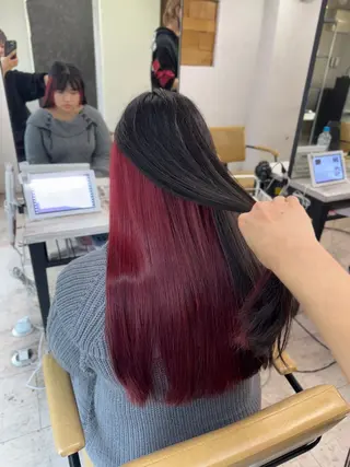 ロング カラー 槙川 郁弥のヘアスタイル