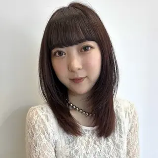 セミロング カラー レイヤー/暖色カラー 🎀はるのヘアスタイル