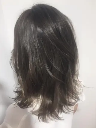 ミディアム カラー パーマ ヘアアレンジ ✨ハイクオリティ✨ 山本香也のヘアスタイル