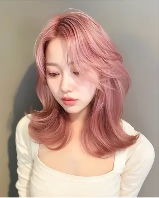 セミロング Caracore なんば店所属・Caracore なんば店のヘアスタイル