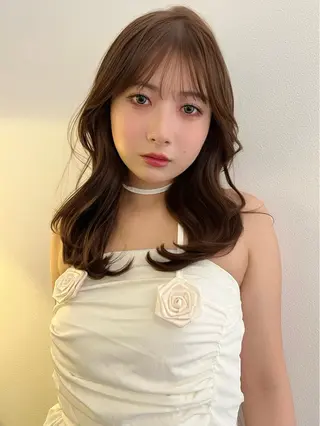 セミロング カラー SOYON 🤍CHIZU🤍.のヘアスタイル