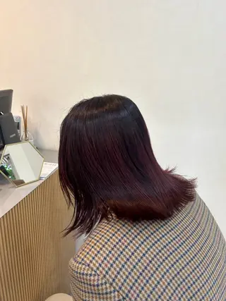 ミディアム カラー ボブ/透明感カラー 🧸YUI❤️のヘアスタイル