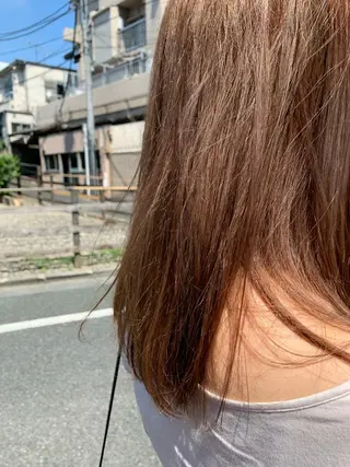 ロング カラー パーマ ヘアアレンジ メンズ パーマ/透明感カラー /ボブ/吉田一生のヘアスタイル