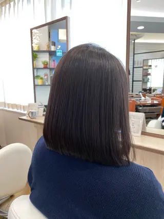 ミディアム 艶感🫧透明感カラー YUKARIのヘアスタイル