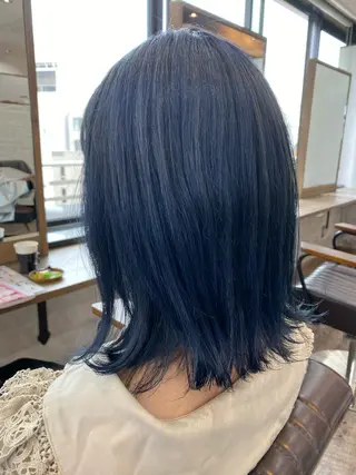 ミディアム カラー TOMOKO 髪質改善💫縮毛矯正のヘアスタイル