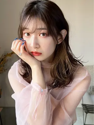 カラー 國米 遥生のヘアスタイル