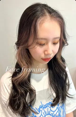 ロング ナナ♡レイヤーカット ♡似合わせカラーのヘアスタイル