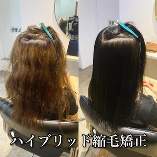 ロング カラー パーマ ブリーチ縮毛矯正/ デサキ ショウヘイのヘアスタイル