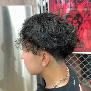 ショート パーマ ヘアアレンジ メンズ MENIN メンズ サロン　望月　涼太のヘアスタイル