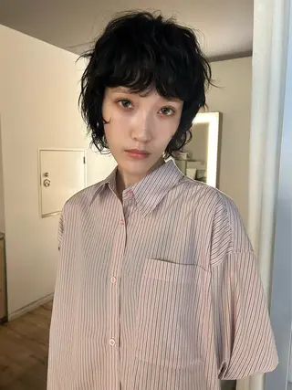 ショート パーマ ボブ・レイヤー ・パーマ【iri】のヘアスタイル