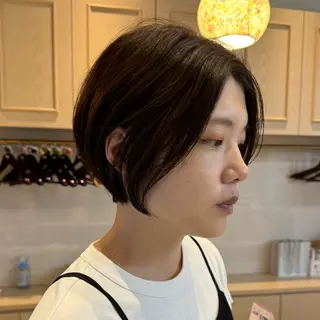 ショート ショート/ボブ パーマ/中原のヘアスタイル