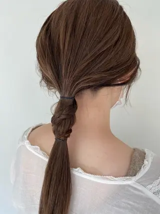 ロング カラー ヘアアレンジ ニュアンスヘア🌔 nanakoのヘアスタイル