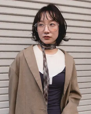 ショート 👩🏽‍🦱✨ボブ /パーマ/layerのヘアスタイル