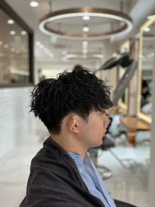 パーマ メンズ メンズパーマ/ メンズカット/仙田旭のヘアスタイル