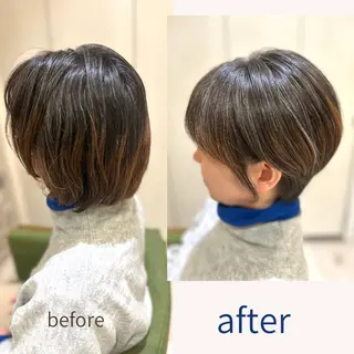 ショート 酸性ストレート特化× 艶髪師/及川のヘアスタイル