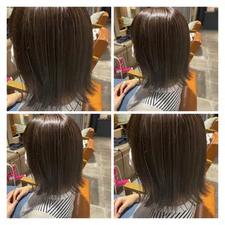 ミディアム カラー 髪質改善艶髪 ℍ𝔸ℝ𝕌𝕂𝔸のヘアスタイル