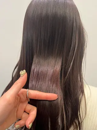 セミロング カラー ✨透明感カラー✨ 🦖佐々木未来🦕のヘアスタイル