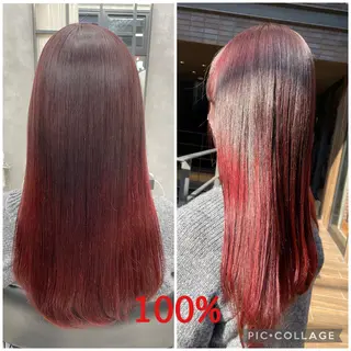 ロング カラー すぐ巻ける縮毛矯正 🍀勝倉　麗のヘアスタイル