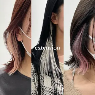 セミロング ハイトーン/ボブ /HBL/AYUNAのヘアスタイル