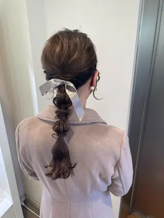 ヘアアレンジ 🍪ﾖｼｲﾊﾙﾈ🍪 ﾗﾍﾞﾝﾀﾞｰｶﾗｰのヘアスタイル