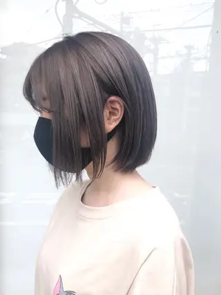 ミディアム カラー ウルフカット ハッシュカット/七海のヘアスタイル