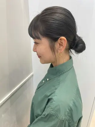ロング カラー 松永 梨央のヘアスタイル