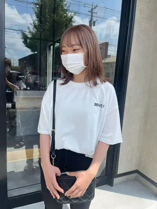 ミディアム カラー 一ノ瀬 暁のヘアスタイル