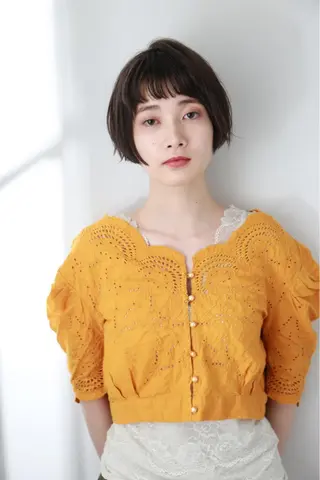 ショート カラー パーマ ヘアアレンジ 可愛いを作る神 ナオヒロのヘアスタイル