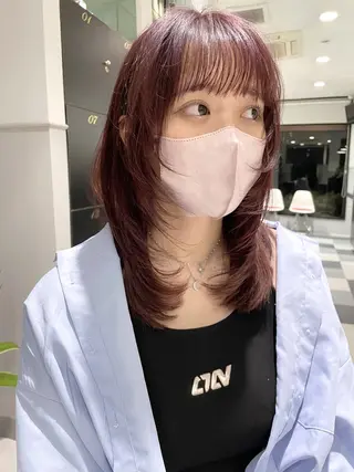 パーマ カラー メンズ ロング 畑 雄貴のヘアスタイル