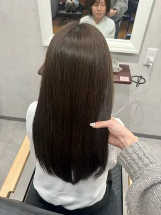 カラー 🩵ワンカラー／ 銀座／mayu🩵のヘアスタイル