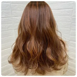 ロング カラー レイヤー/艶カラー 奥野恭平のヘアスタイル