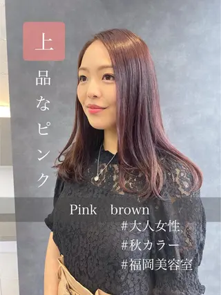 セミロング カラー パーマ ヘアアレンジ メンズ キッズ ネイル マツエク・マツパ 韓国🇰🇷レイヤー カットオリーブカラーのヘアスタイル