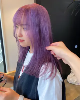 ロング カラー ダウンパーマ 【sity.ザイク】のヘアスタイル