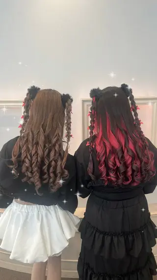 ロング ヘアメ/お呼ばれﾍｱ /横浜/nozomiのヘアスタイル