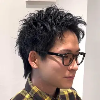 メンズ 【メンズ特化⚡️】 曲がる矯正/千原涼麻のヘアスタイル