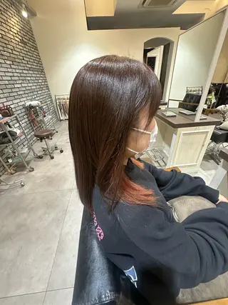 ミディアム Uni.所属・⠀ Reoのヘアスタイル