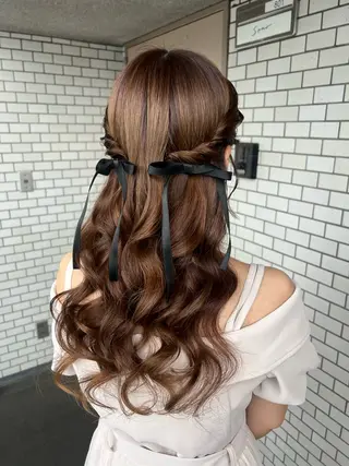 ヘアアレンジ 大人可愛いヘアメイク 💋🧚♀️しずかのヘアスタイル