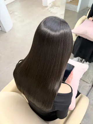 ロング カラー 縮毛矯正 髪質改善寺坂雄飛💐のヘアスタイル
