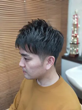 ショート メンズ おしゃれさろんオオキ所属・男を磨く Barber オオキのヘアスタイル
