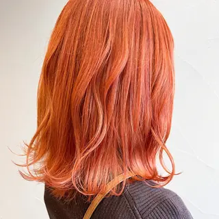 ミディアム カラー 王子田 隼のヘアスタイル