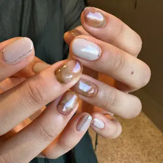 ショート カラー パーマ ヘアアレンジ メンズ キッズ ネイル マツエク・マツパ アイブロウ ar. harajukuのネイルデザイン