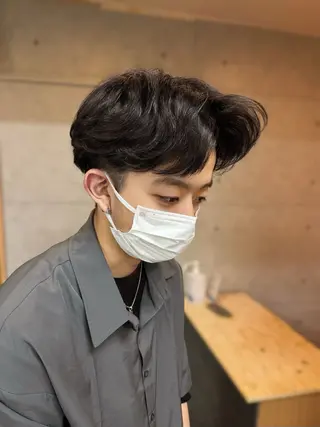 カラー メンズ ))カラー特化(( 渡邉 怜のヘアスタイル