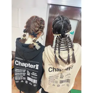 ロング ヘアアレンジ 🦋エクステ/透明感 カラー🦋宮川莉央のヘアスタイル