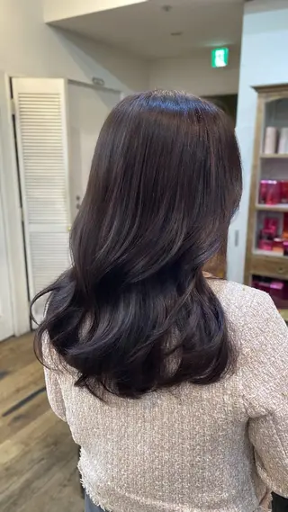 セミロング kahona/カラー /パーマ/銀座のヘアスタイル