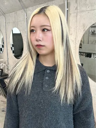 ロング 💖ムラ修正ブリーチ 💖【YUU】のヘアスタイル